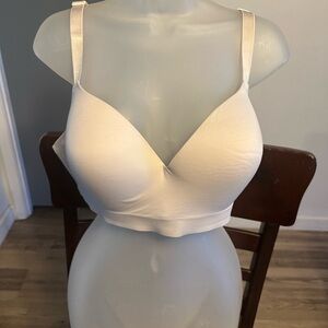 Soma Cream Seamless Padded Bralette with Adjustable Straps
